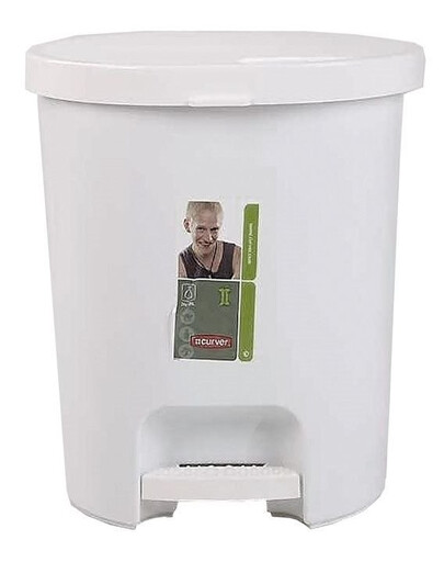 CURVER Odpadkový koš na pedál 15 l bílý
