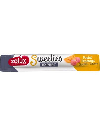 ZOLUX Krémový psí pamlsek SWEETIES s kuřecím masem a sýrem 14 g