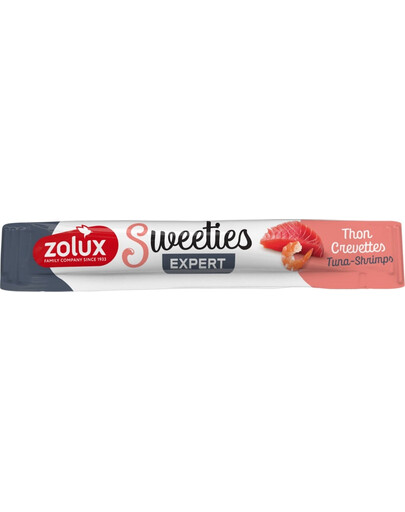ZOLUX Cat Krémový pamlsek SWEETIES Tuňák a krevety 14 g