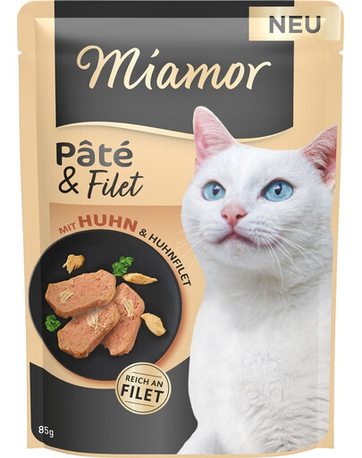 MIAMOR Pate and Filet with Chicken kousky kuřecího filé 85 g