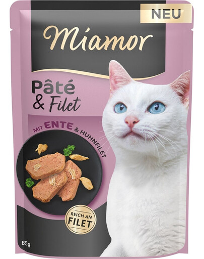 MIAMOR Paštika a filet s kousky kachního filé 85 g