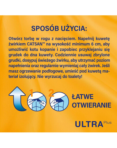 CATSAN Ultra Plus 15l hrudkující stelivo pro kočky