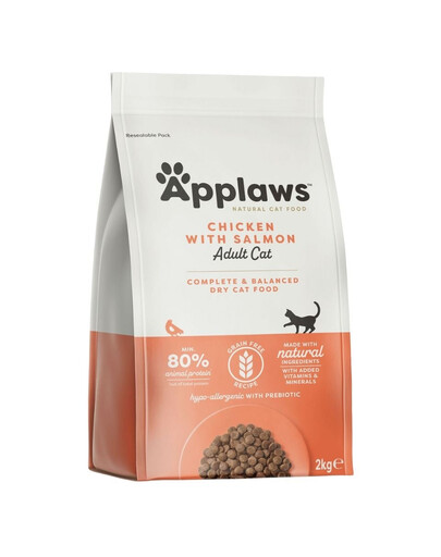 APPLAWS Granule pro kočky kuřecí a losos 2 kg