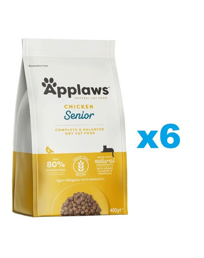 APPLAWS Cat Senior Chicken 6x400 g