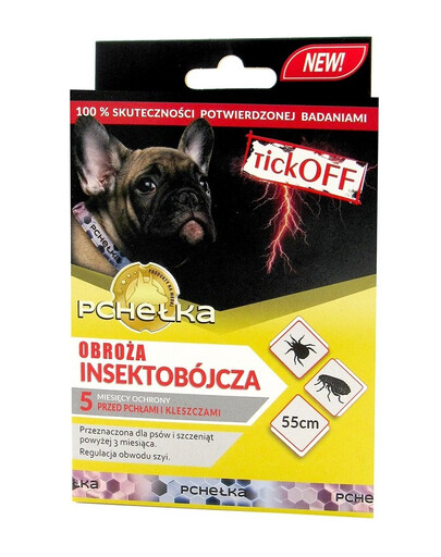 PCHEŁKA TickOff Obroża insektobójcza dla psa 55 cm