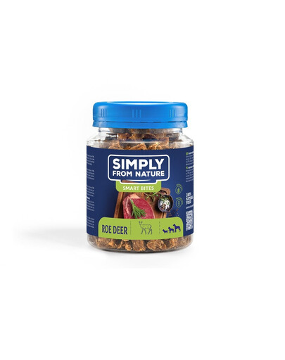 SIMPLY FROM NATURE Smart Bites Srnčí tréninkové pamlsky 130 g