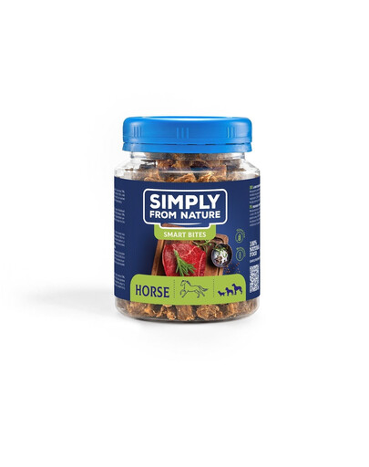 SIMPLY FROM NATURE Smart Bites Tréninkové pamlsky z koňského masa 130 g