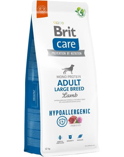 BRIT Care Hypoallergenic Adult Large Breed s jehněčím masem 12 kg