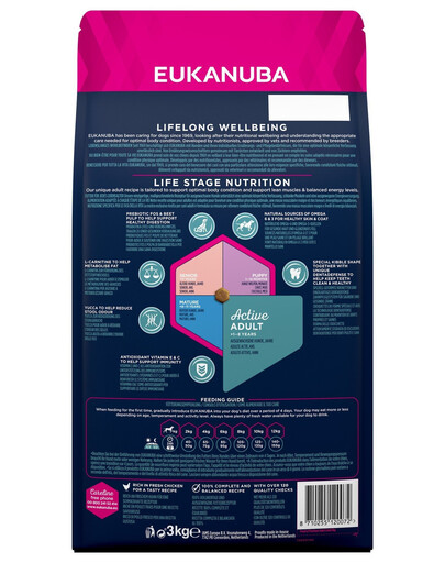 EUKANUBA Adult Small Breeds Chicken bohatá na čerstvé kuřecí 3 kg