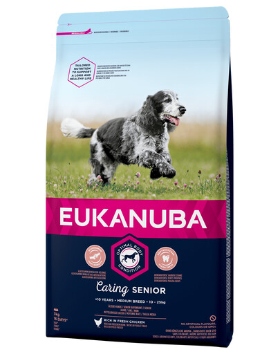 EUKANUBA Caring Senior Medium Breed Chicken 3kg