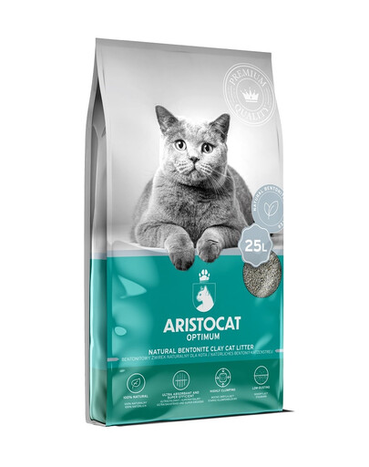 ARISTOCAT Optimum Natural 25 l bentonitová podestýlka pro kočky