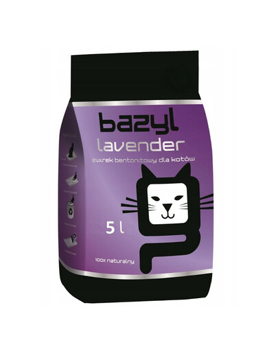 BAZYL Lavender Premium 5L bentonitové stelivo pro kočky