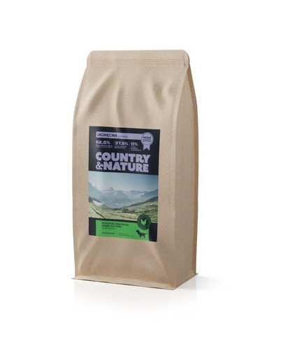 COUNTRY&NATURE Lamb with Turkey Recipe 9 kg jehněčí a krůtí maso pro psy všech plemen