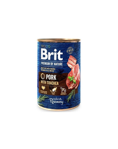 BRIT PREMIUM BY NATURE PORK&TRACHEA 400g