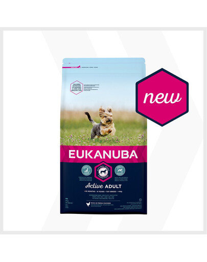 EUKANUBA EUKANUBA Active Adult Toy Breed bohatá na čerstvé kuřecí  2kg