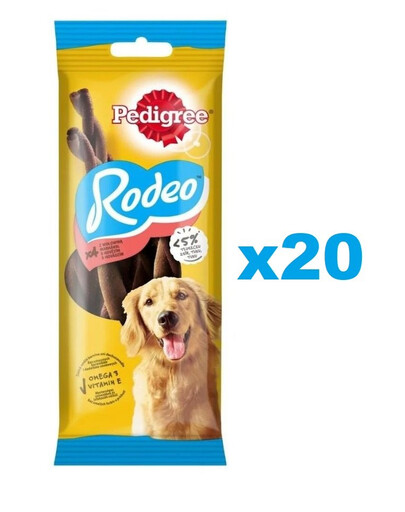 PEDIGREE Rodeo 20x70g pochoutka pro psy s hovězím masem