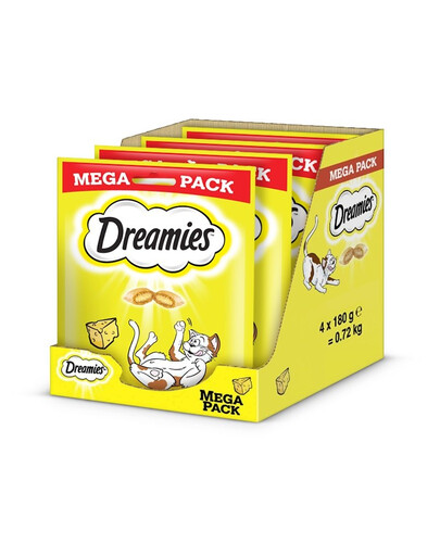 DREAMIES Mega Pack 4x180 g pamlsek s lahodným sýrem pro vaši kočku