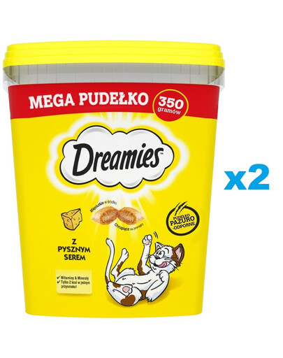 DREAMIES Mega krabička 2x350 g pamlsek s lahodným sýrem pro kočky