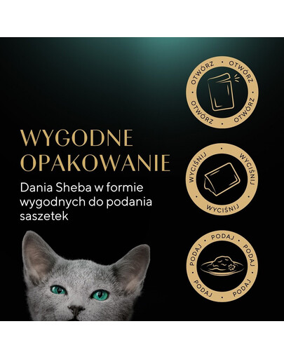 SHEBA KittenvVýběr příchutí v omáčce 4x85g mokré krmivo s lososem a kuřecím masem pro koťata