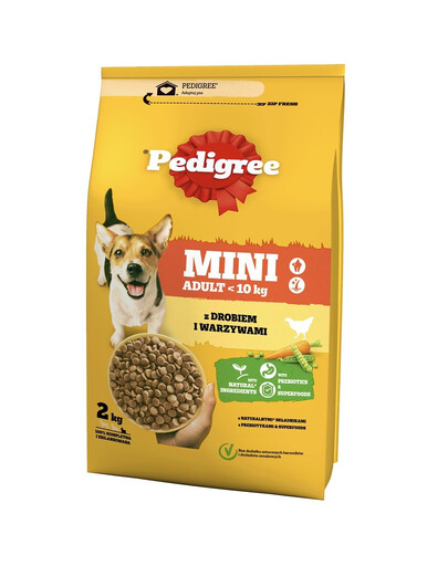 PEDIGREE Vital Protection Mini 2kg s kuřecím masem a zeleninou pro dospělé psy malých plemen