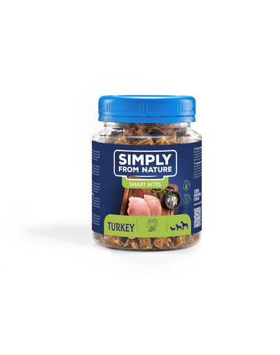 SIMPLY FROM NATURE Smart Bites Krůtí tréninkové pamlsky 130 g
