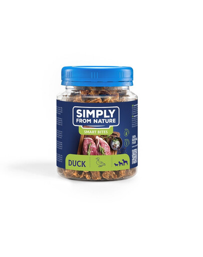 SIMPLY FROM NATURE Smart Bites Kachní tréninkové pamlsky 130 g