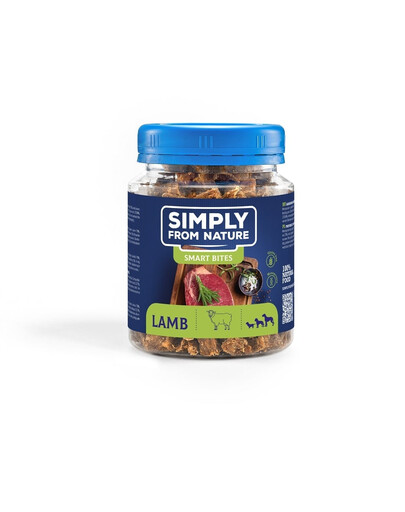 SIMPLY FROM NATURE Smart Bites Jehněčí tréninkové pamlsky 130 g