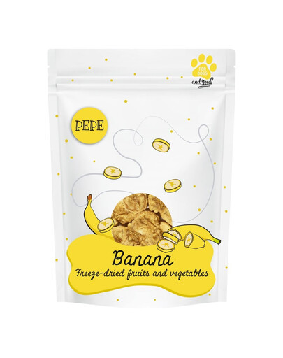 PAKA ZWIERZAKA PEPE Freeze-dried - mrazem sušený banán 30 g