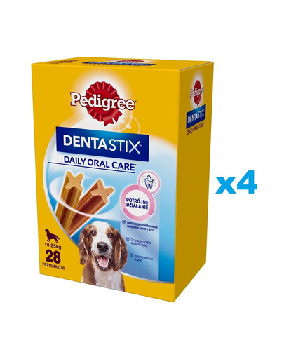 PEDIGREE DentaStix (střední plemena) zubní pamlsek pro psy 112 ks - 16x180g