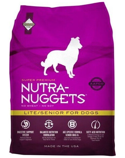 NUTRA NUGGETS Lite Senior pro starší psy 15 kg