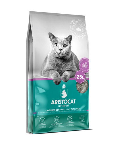 ARISTOCAT Optimum Levandule 25 l bentonitová podestýlka pro kočky s vůní levandule