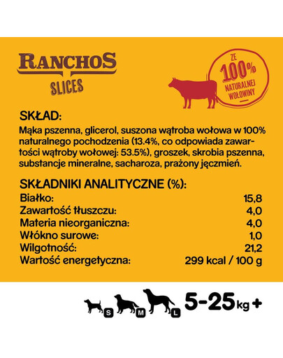 PEDIGREE Ranchos Slices 60g beef