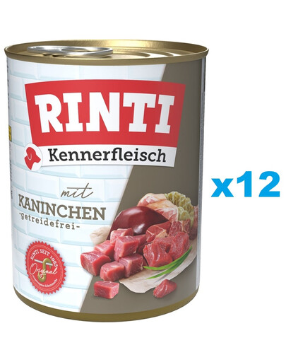 RINTI Kennerfleisch Rabbit králičí 12x800 g