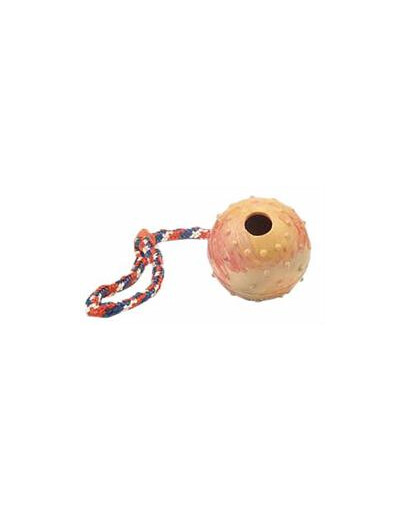 TRIXIE Hrbolaté míč na šnůrce 6cm/30cm