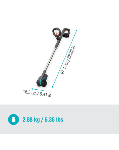 GARDENA Akumulatorowa szczotka do fug 1800/18V P4A z akumulatorem