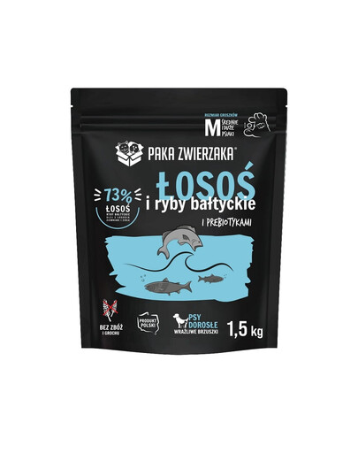 PAKA ZWIERZAKA Losos a baltské ryby 1,5kg
