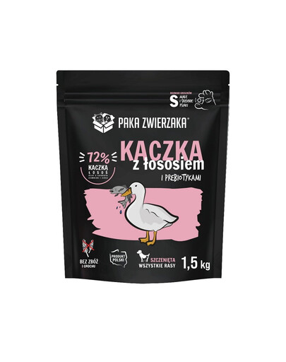 PAKA ZWIERZAKA Kachna&Losos pro štěňata 1,5kg