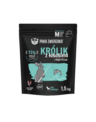 PAKA ZWIERZAKA Seventh Heaven Suché krmivo Králík s lososem M 1,5kg