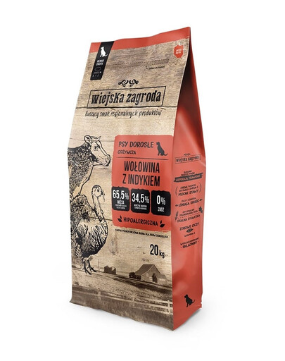 WIEJSKA ZAGRODA Hovězí s krůtou L 20 kg