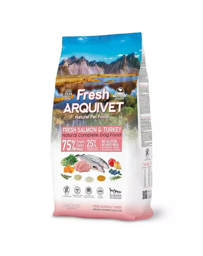 ARQUIVET Fresh Polo-vlhké krmivo pro psy s lososem a krůtou 10 kg