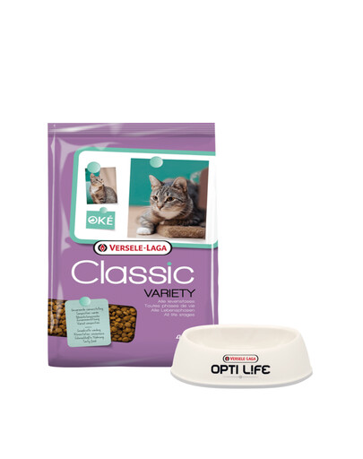 VERSELE-LAGA Classic cat variety 4 kg + Plastová miska pro kočky ZDARMA