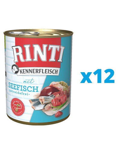RINTI Kennerfleisch Mořská ryba 12 x 800 g