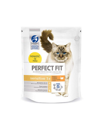 PERFECT FIT Sensitive 1+ Bohatý na krůtí maso 5 x 750g