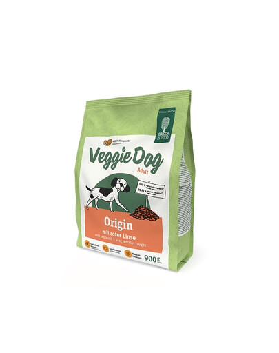 GREEN PETFOOD VeggieDog Origin z czerwoną soczewicą 900g