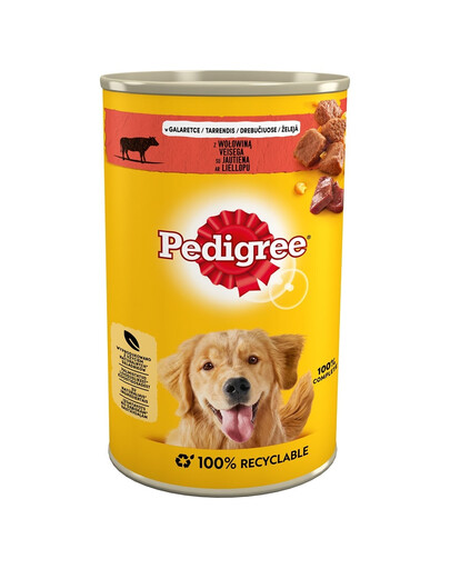 PEDIGREE konzerva ADULT s hovězím masem v želé 1200 g