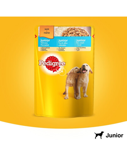 PEDIGREE Junior s kuřecím masem a rýží v želé 100 g
