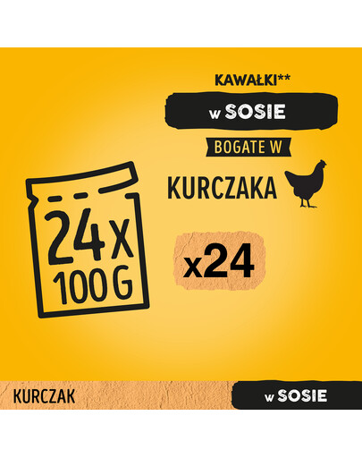 PEDIGREE kuřecí a zelenina v omáčce 0.1 kg