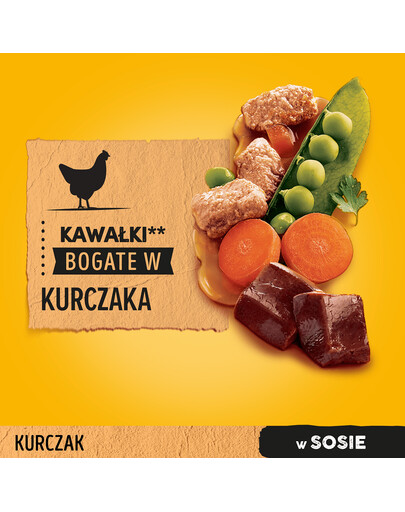 PEDIGREE kuřecí a zelenina v omáčce 0.1 kg