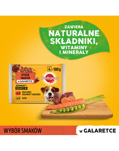 PEDIGREE hovězí a drůběž 4 x 0.1 kg