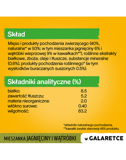 PEDIGREE Jehněčí v želé 100 g